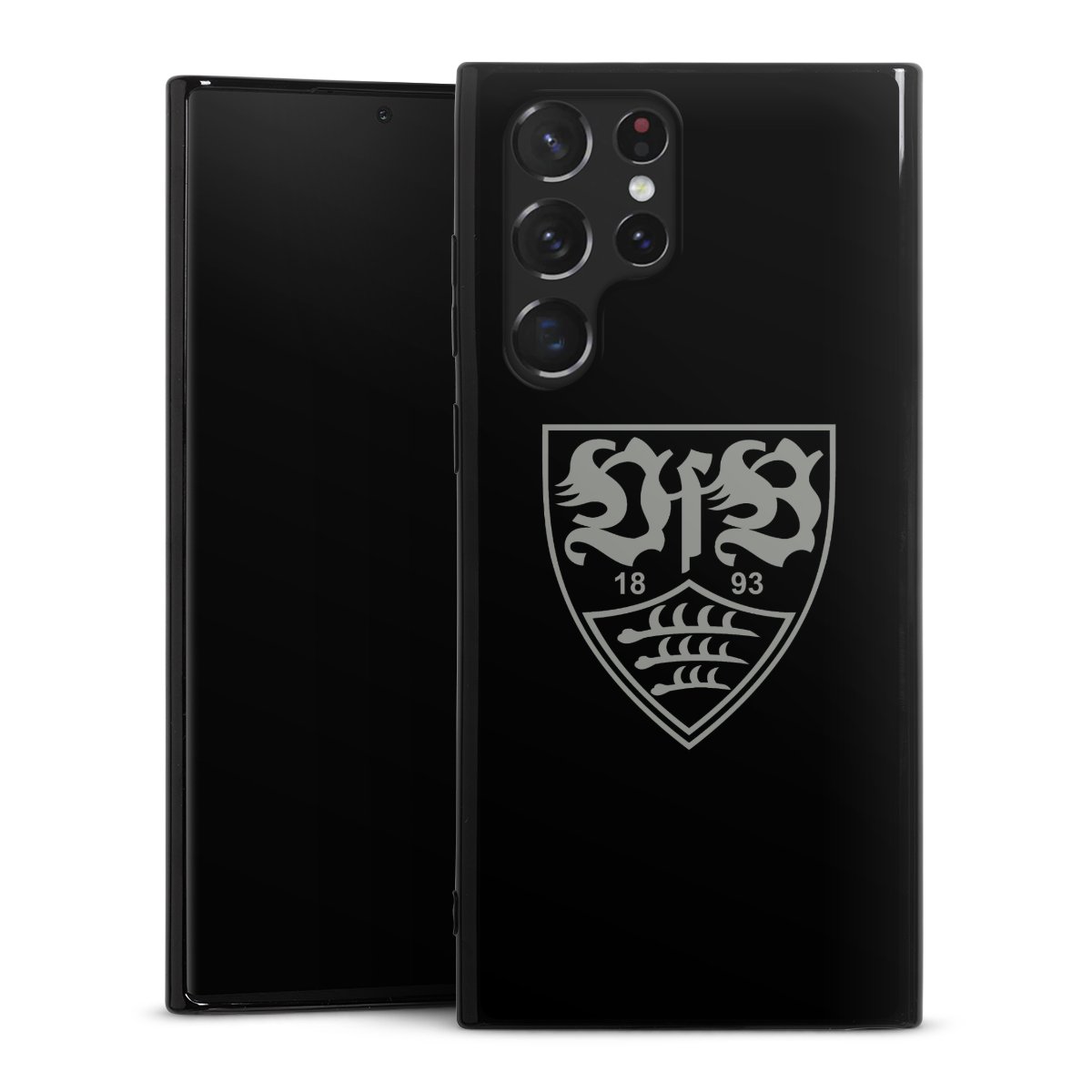 Galaxy S22 Ultra Handy Silikon Hülle Case schwarz Handyhülle Official Licensed Product Vfb Stuttgart