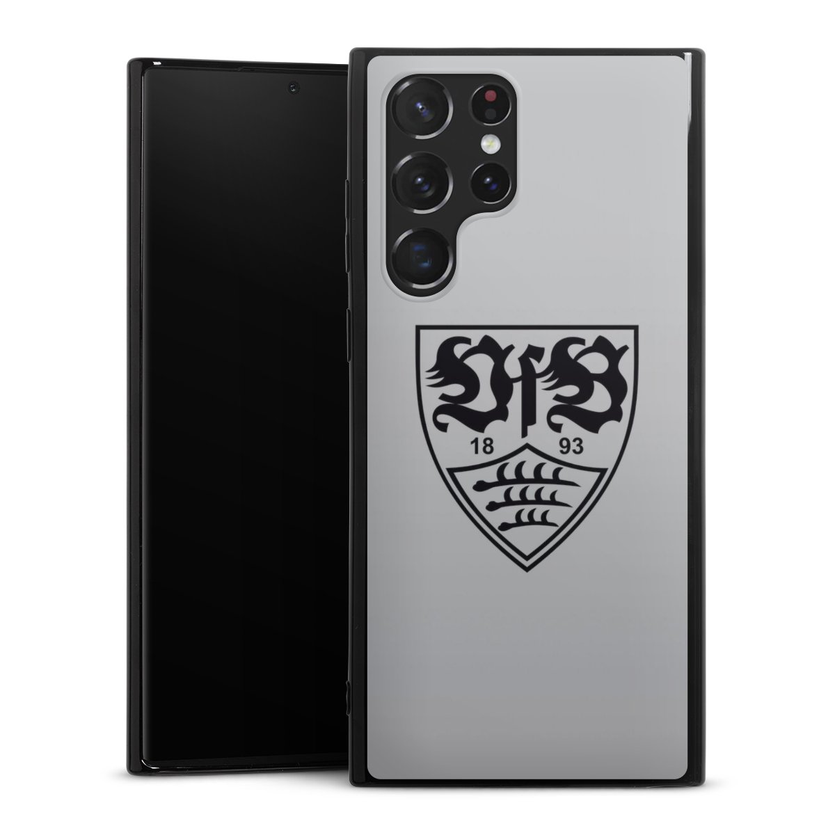 Galaxy S22 Ultra Handy Silikon Hülle Case schwarz Handyhülle Logo Vfb Stuttgart Official Licensed Product