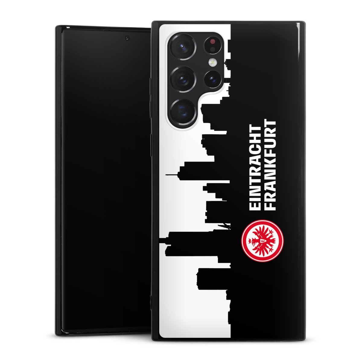 Galaxy S22 Ultra Handy Silikon Hülle Case schwarz Handyhülle Sge Eintracht Frankfurt Official Licensed Product