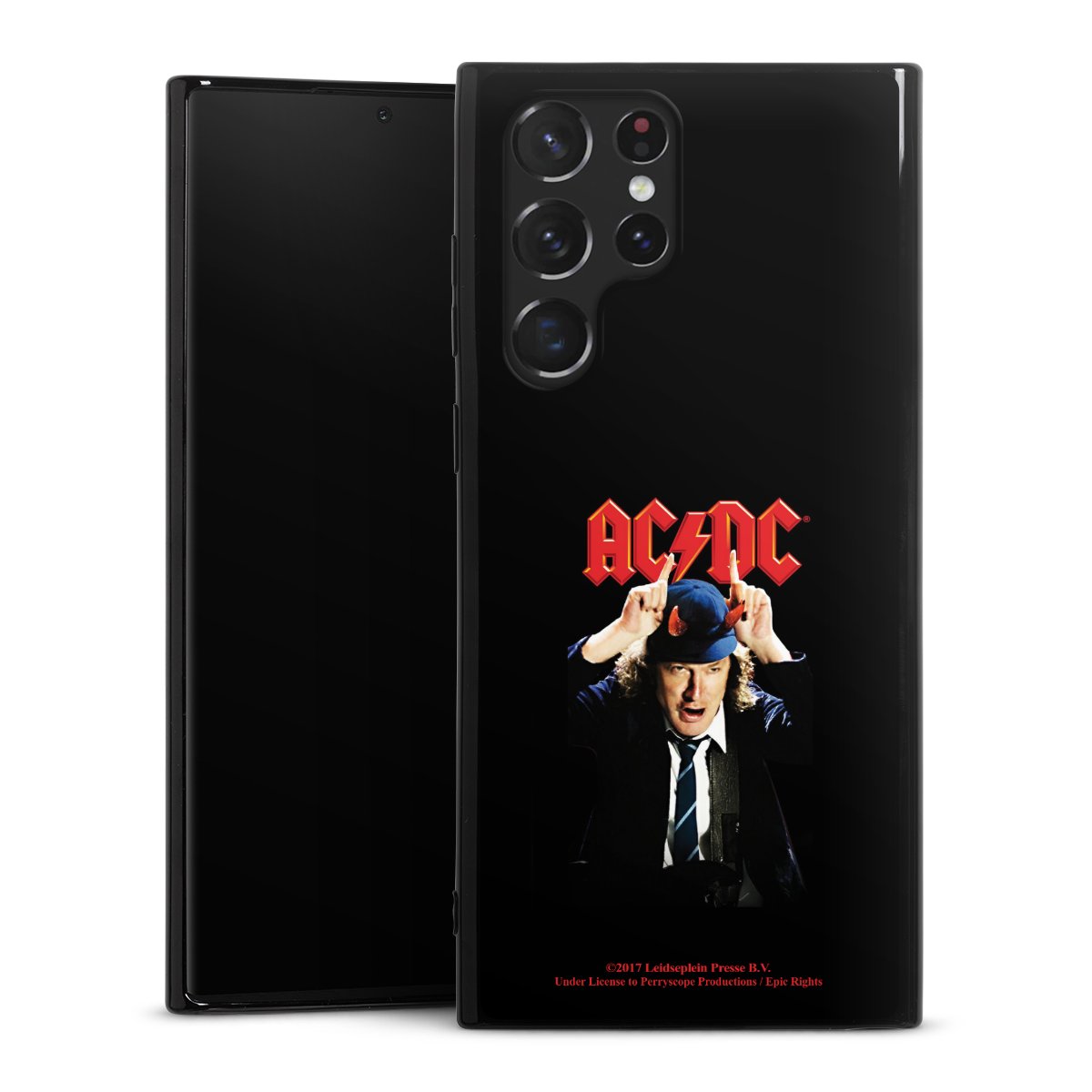 Galaxy S22 Ultra Handy Silikon Hülle Case schwarz Handyhülle Merchandise Acdc Riverplate