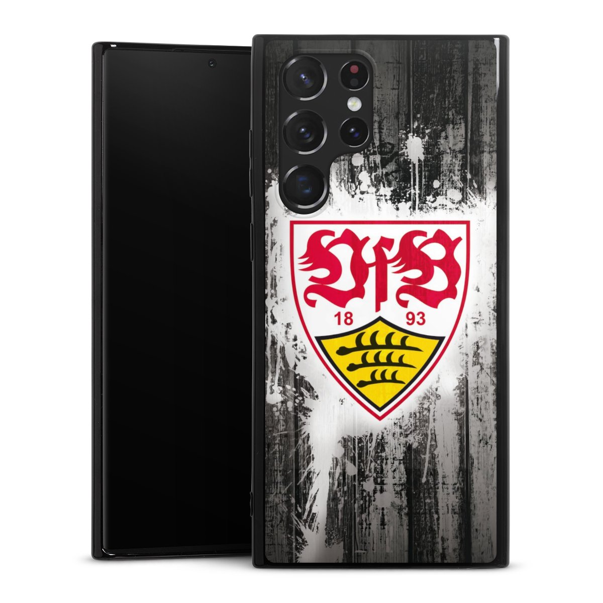 Galaxy S22 Ultra Handy Silikon Hülle Case schwarz Handyhülle Vfb Stuttgart Official Licensed Product