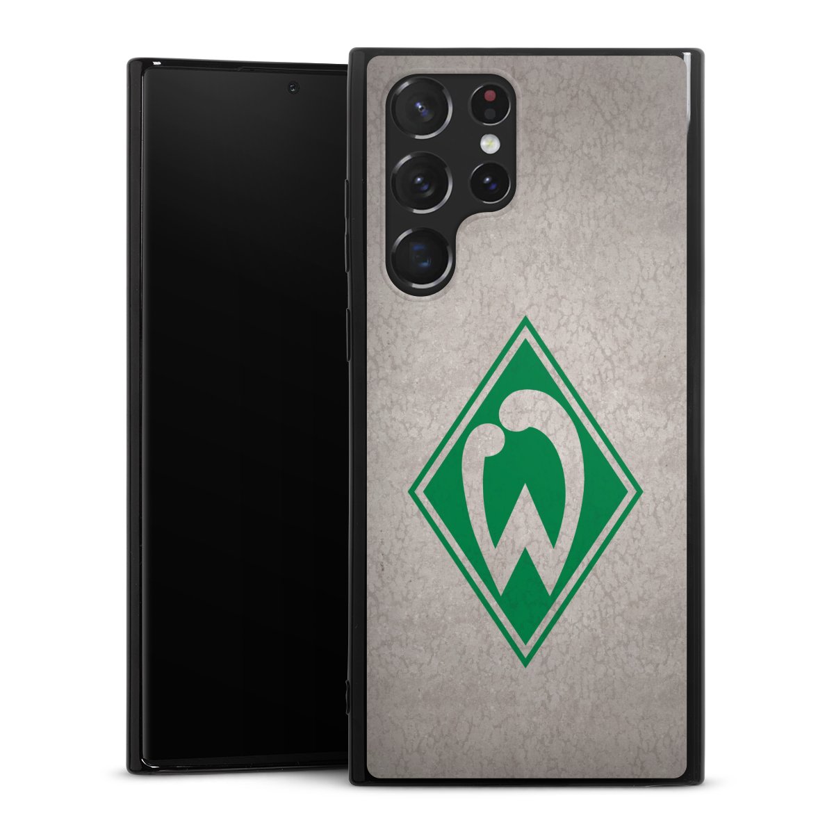 Galaxy S22 Ultra Handy Silikon Hülle Case schwarz Handyhülle Sv Werder Bremen Concrete Official Licensed Product