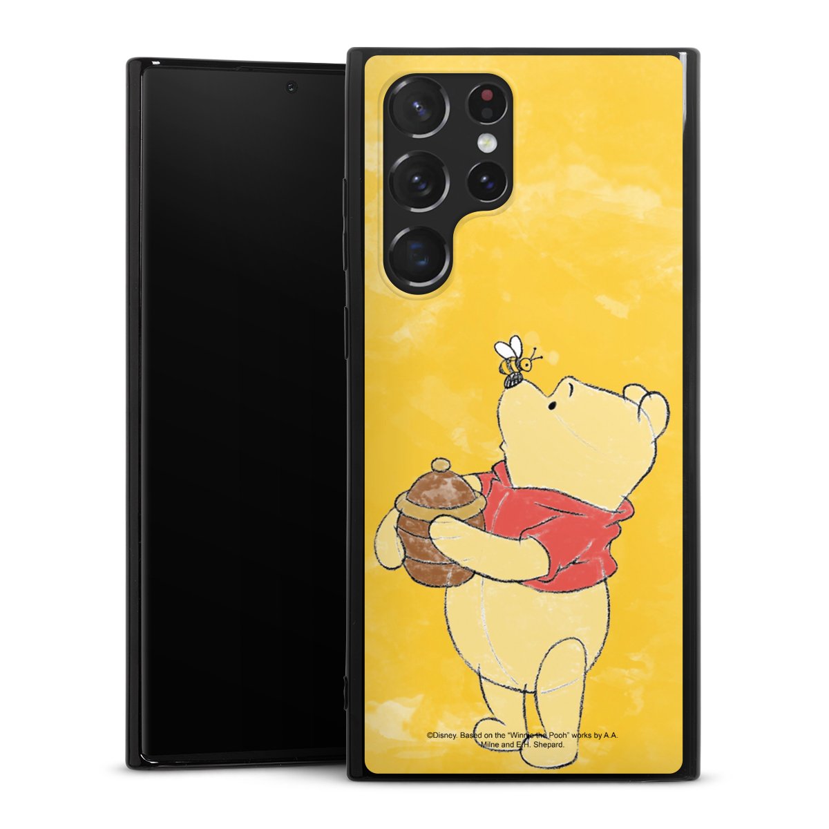 Galaxy S22 Ultra Handy Silikon Hülle Case schwarz Handyhülle Official Licensed Product Winnie The Pooh Disney