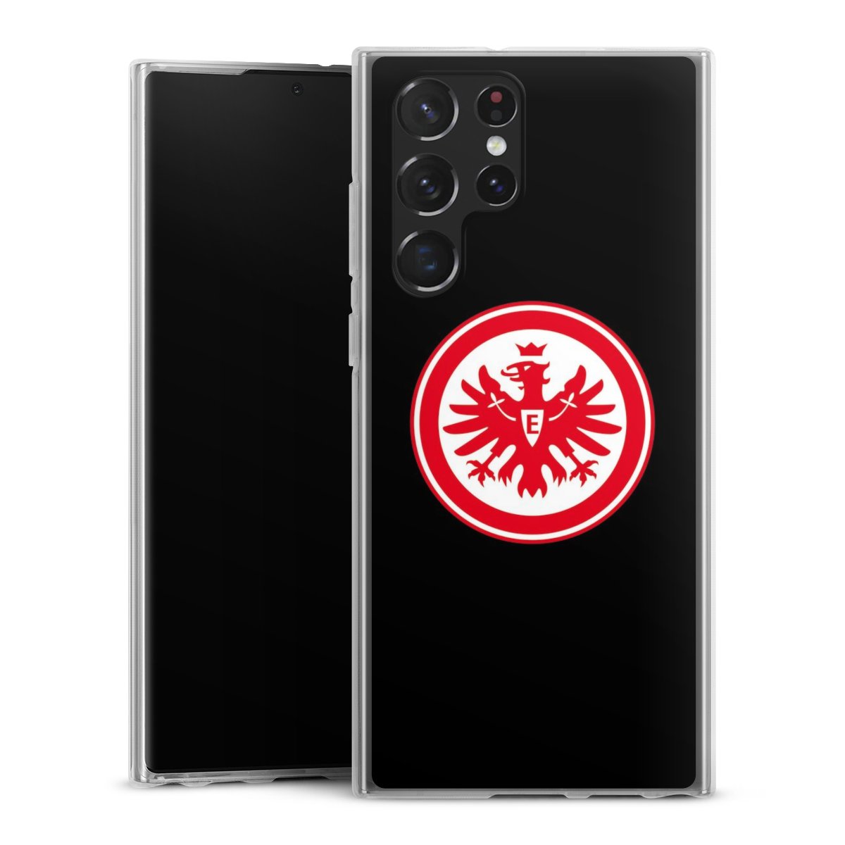 Galaxy S22 Ultra Handy Silikon Hülle Case transparent Handyhülle Eintracht Frankfurt Sge Eagle Silikon Case