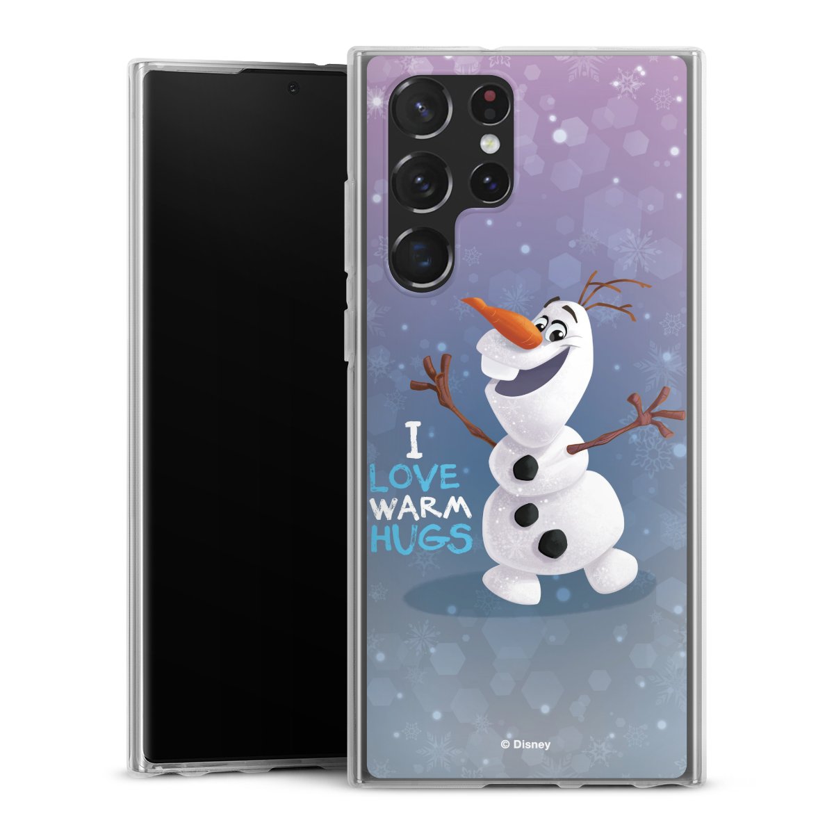 Galaxy S22 Ultra Handy Silikon Hülle Case transparent Handyhülle Frozen Frozen Olaf Official Licensed Product Silikon Case