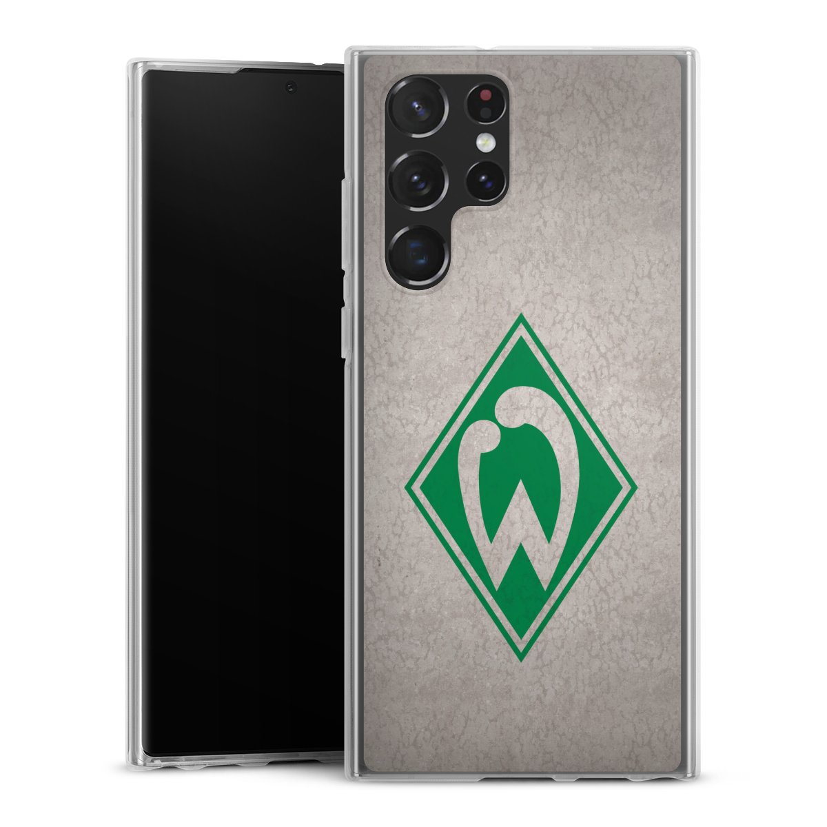 Galaxy S22 Ultra Handy Silikon Hülle Case transparent Handyhülle Sv Werder Bremen Concrete Official Licensed Product Silikon Case