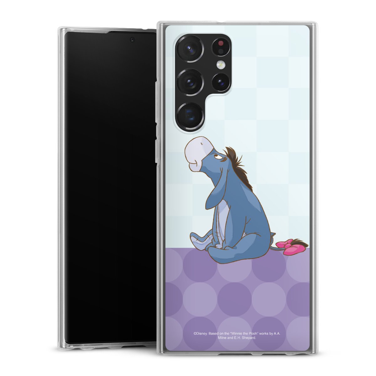 Galaxy S22 Ultra Handy Silikon Hülle Case transparent Handyhülle Disney Donkey Winnie The Pooh Silikon Case