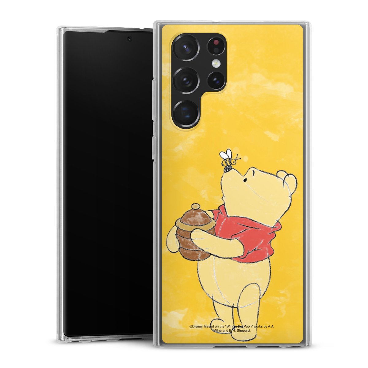 Galaxy S22 Ultra Handy Silikon Hülle Case transparent Handyhülle Official Licensed Product Winnie The Pooh Disney Silikon Case