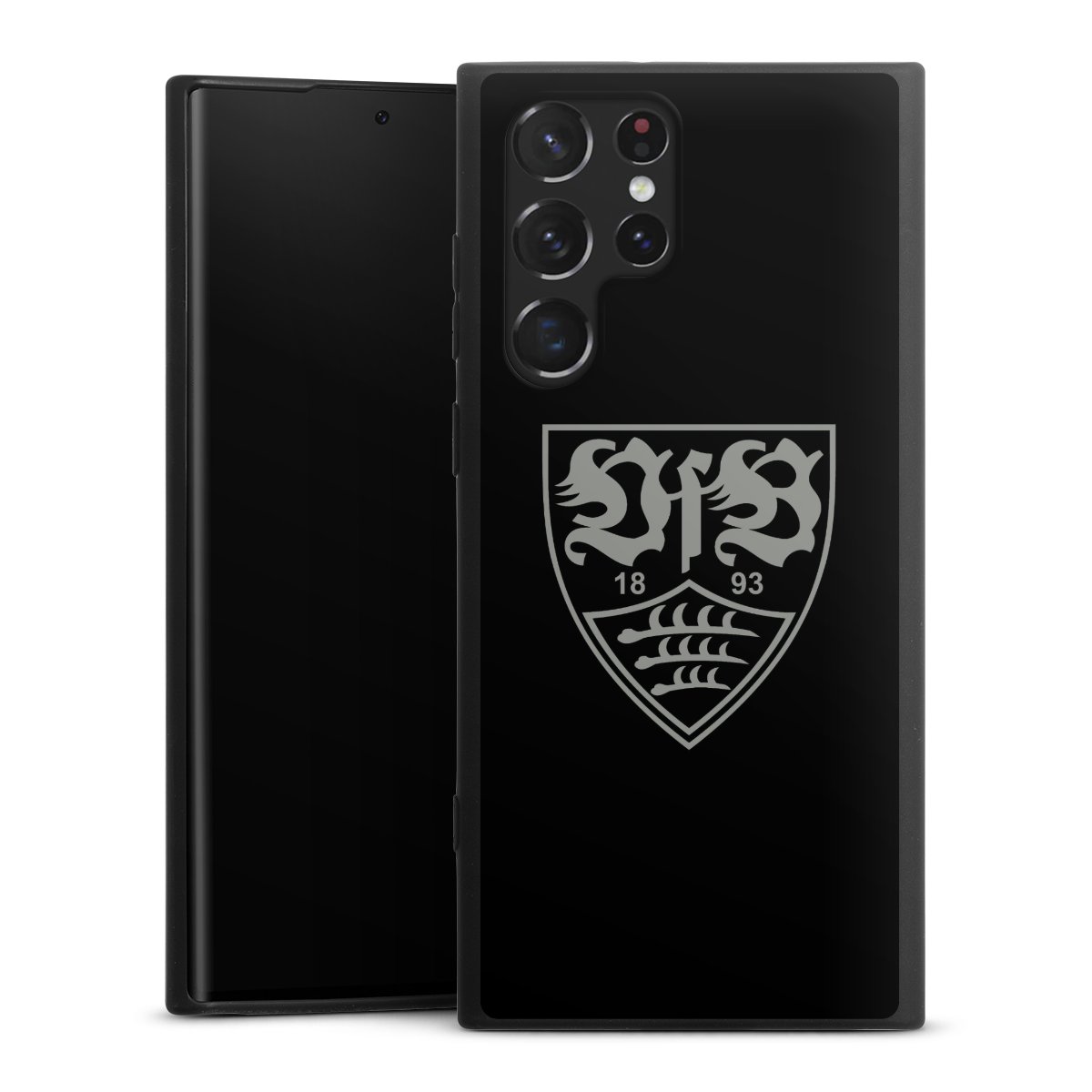 Galaxy S22 Ultra Handy Premium Silikon Hülle Handyhülle schwarz Case Official Licensed Product Vfb Stuttgart Silikon Premium Case