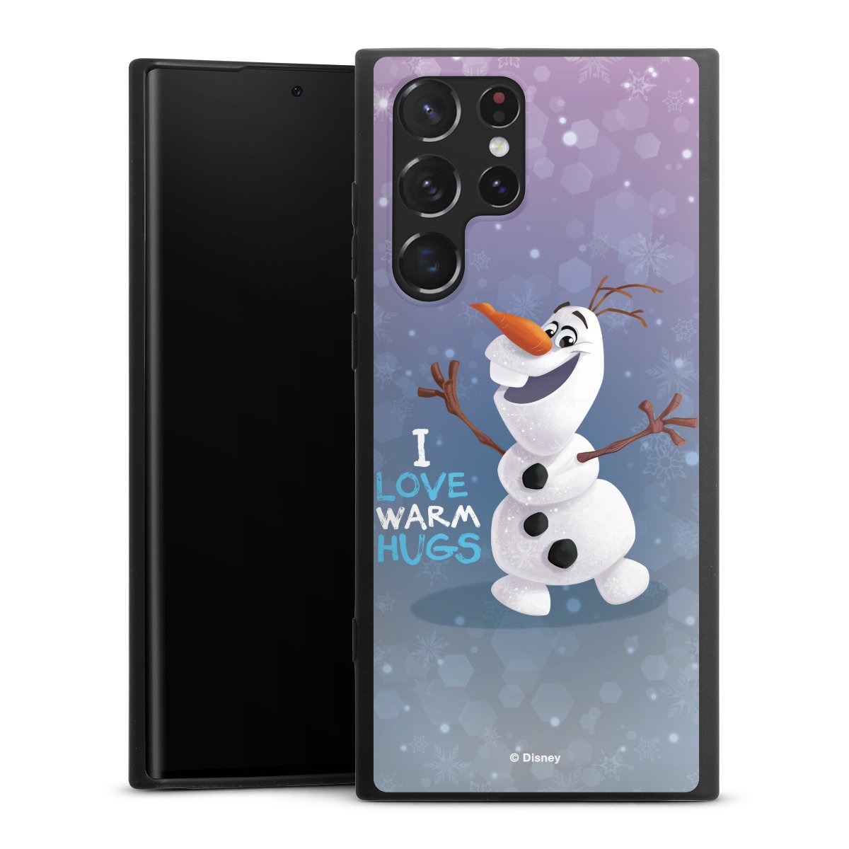 Galaxy S22 Ultra Handy Premium Silikon Hülle Handyhülle schwarz Case Frozen Frozen Olaf Official Licensed Product Silikon Premium Case