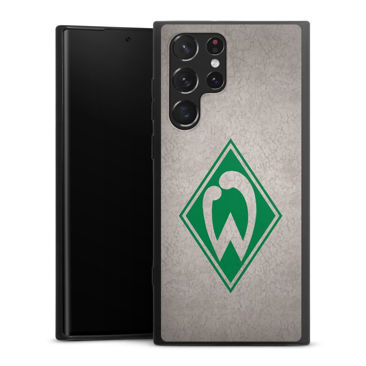 Galaxy S22 Ultra Handy Premium Silikon Hülle Handyhülle schwarz Case Sv Werder Bremen Concrete Official Licensed Product Silikon Premium Case