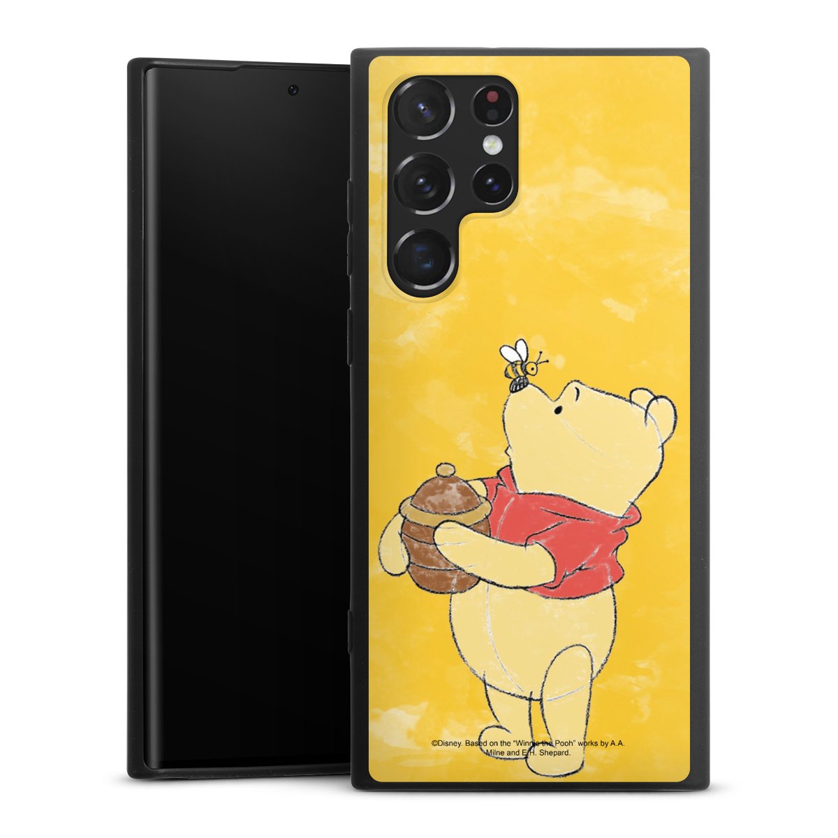 Galaxy S22 Ultra Handy Premium Silikon Hülle Handyhülle schwarz Case Official Licensed Product Winnie The Pooh Disney Silikon Premium Case