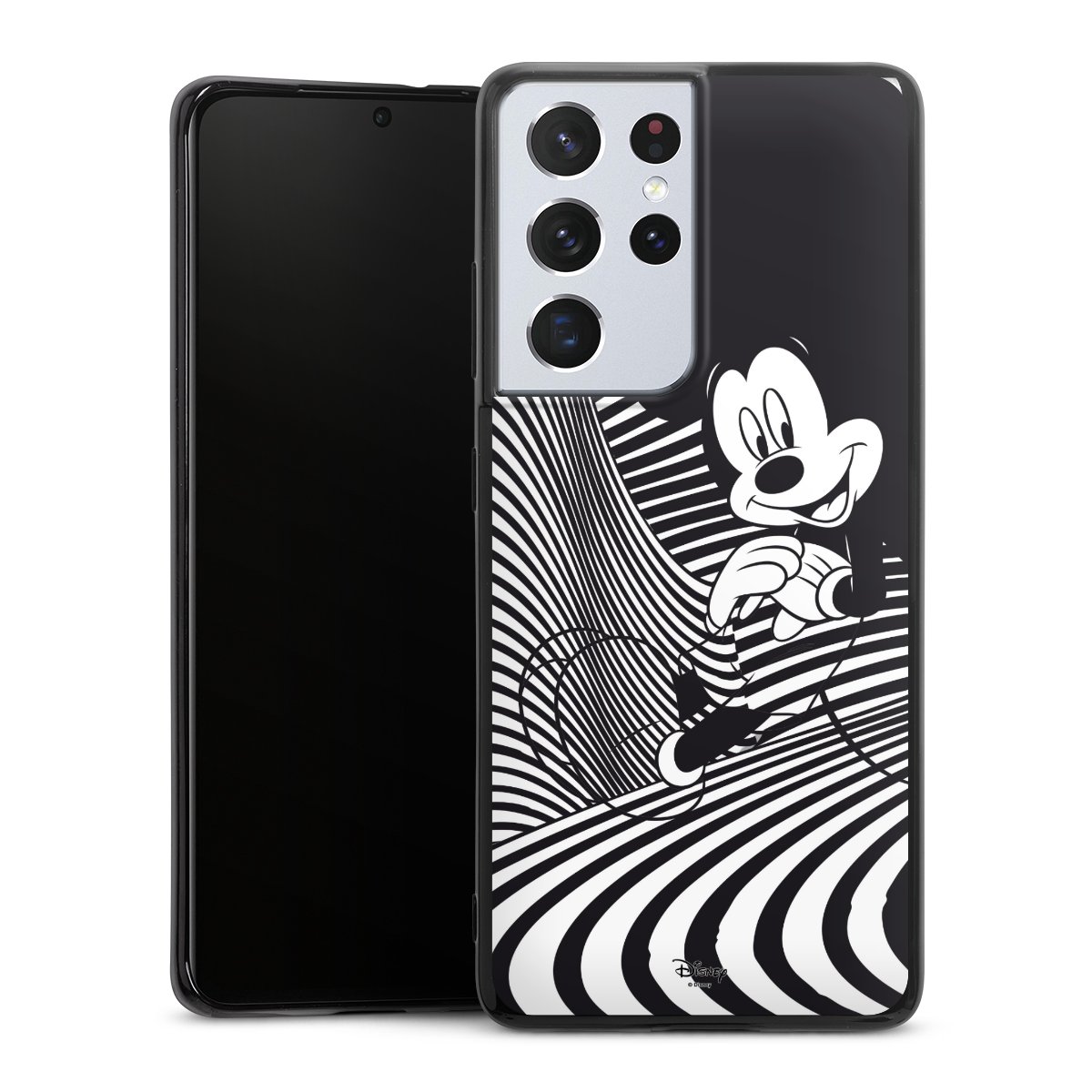 Galaxy S21 Ultra 5G Handy Silikon Hülle Case schwarz Handyhülle Disney Official Licensed Product Mickey Mouse