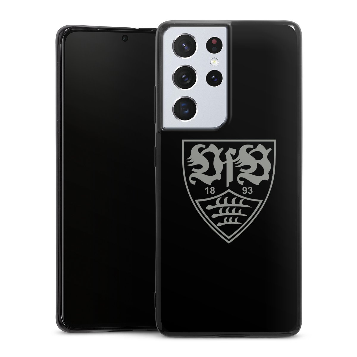 Galaxy S21 Ultra 5G Handy Silikon Hülle Case schwarz Handyhülle Official Licensed Product Vfb Stuttgart