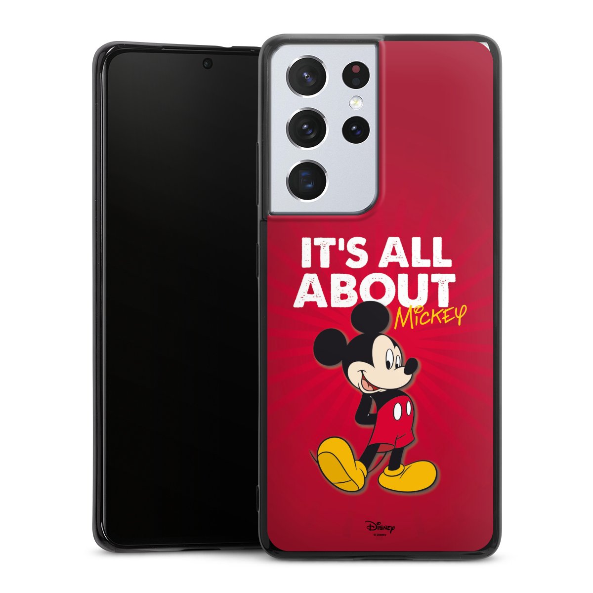 Galaxy S21 Ultra 5G Handy Silikon Hülle Case schwarz Handyhülle Mouse Disney Official Licensed Product