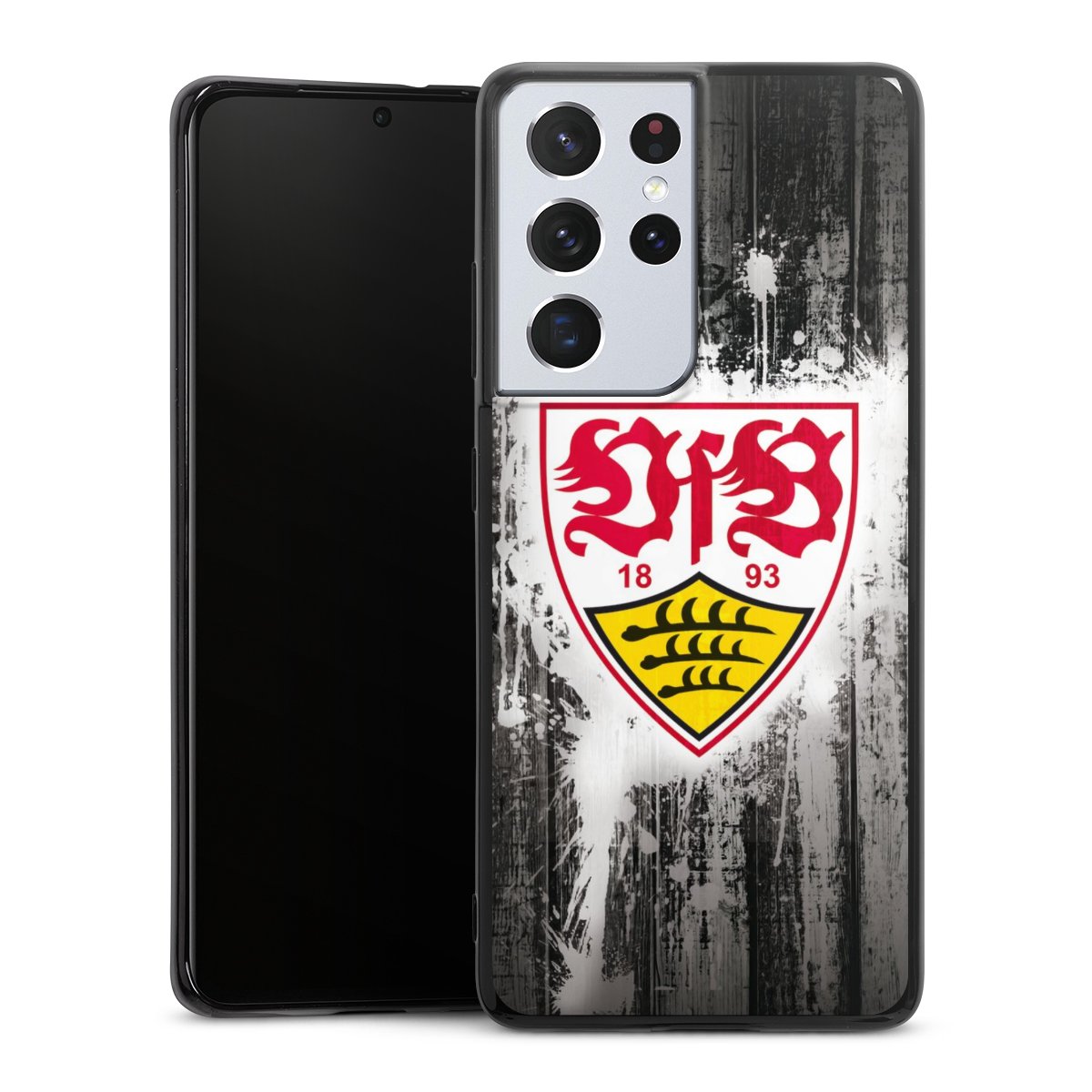 Galaxy S21 Ultra 5G Handy Silikon Hülle Case schwarz Handyhülle Vfb Stuttgart Official Licensed Product