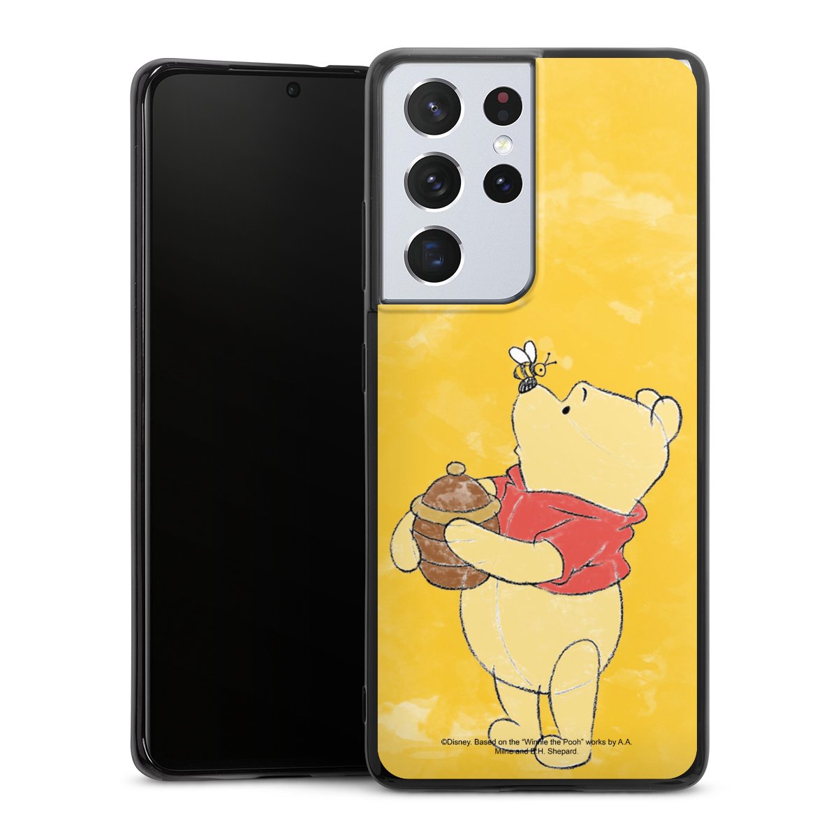 Galaxy S21 Ultra 5G Handy Silikon Hülle Case schwarz Handyhülle Official Licensed Product Winnie The Pooh Disney