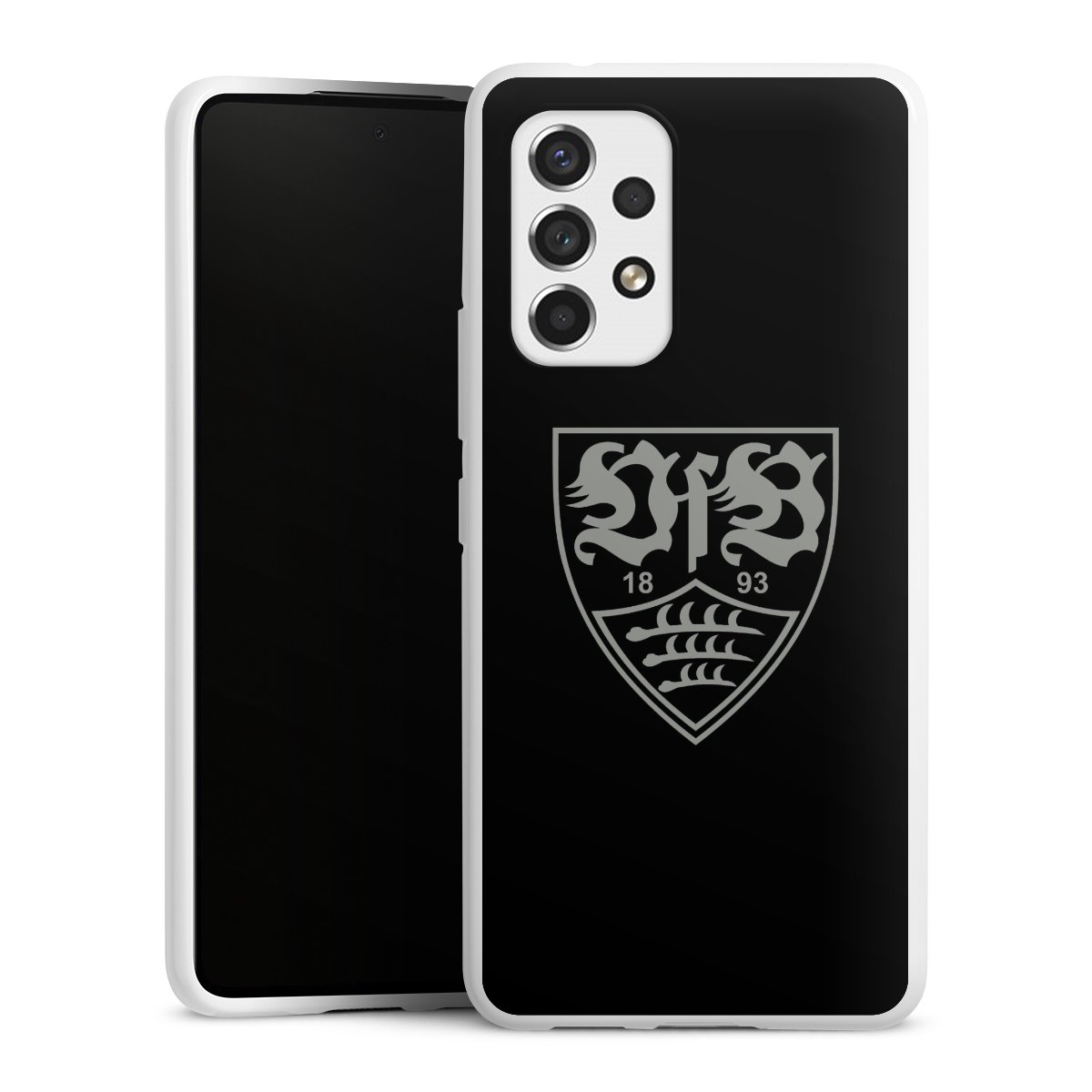 Galaxy A53 5G Handy Silikon Hülle Case weiß Handyhülle Official Licensed Product Vfb Stuttgart Silikon Case