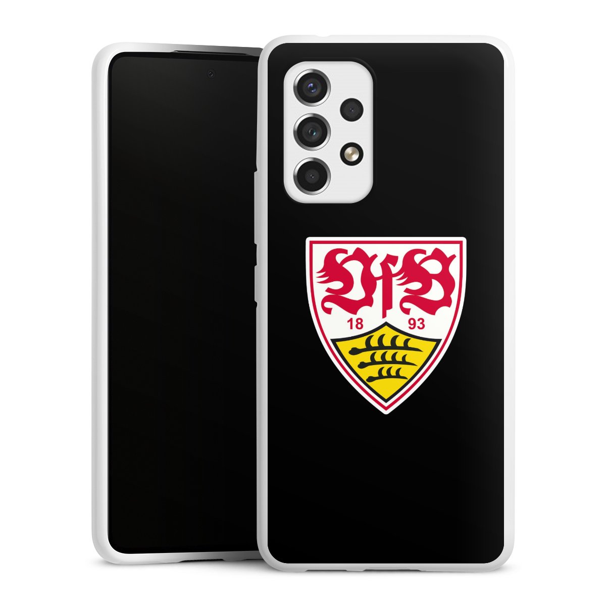 Galaxy A53 5G Handy Silikon Hülle Case weiß Handyhülle Vfb Stuttgart Official Licensed Product Coat Of Arms Silikon Case