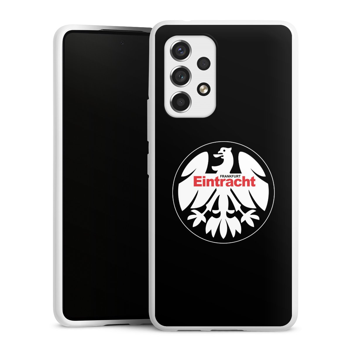 Galaxy A53 5G Handy Silikon Hülle Case weiß Handyhülle Official Licensed Product Eintracht Frankfurt Sge Silikon Case