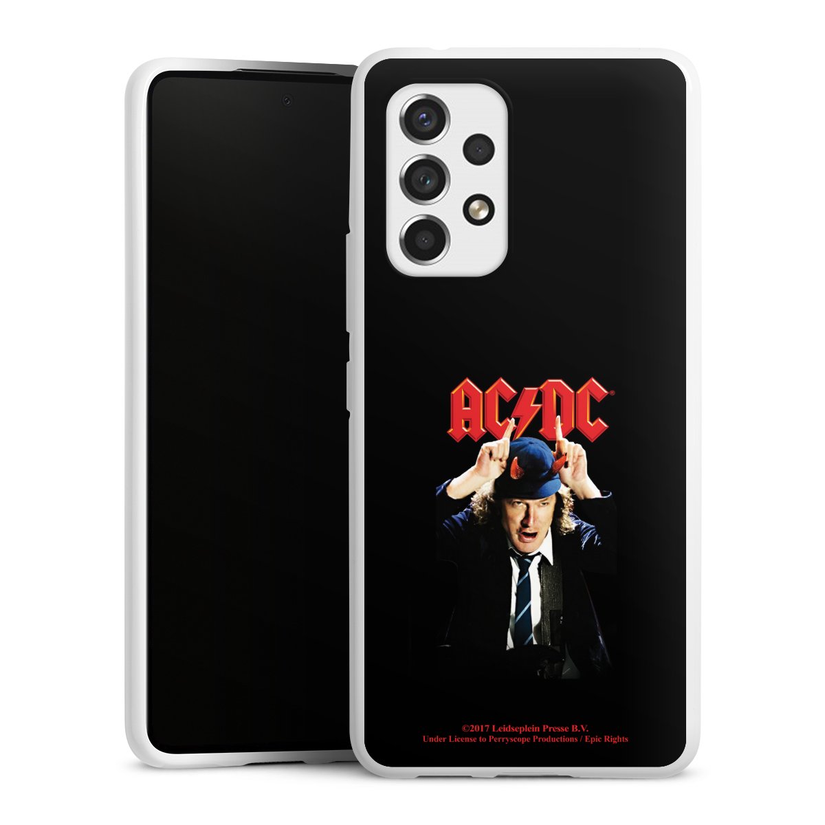 Galaxy A53 5G Handy Silikon Hülle Case weiß Handyhülle Merchandise Acdc Riverplate Silikon Case