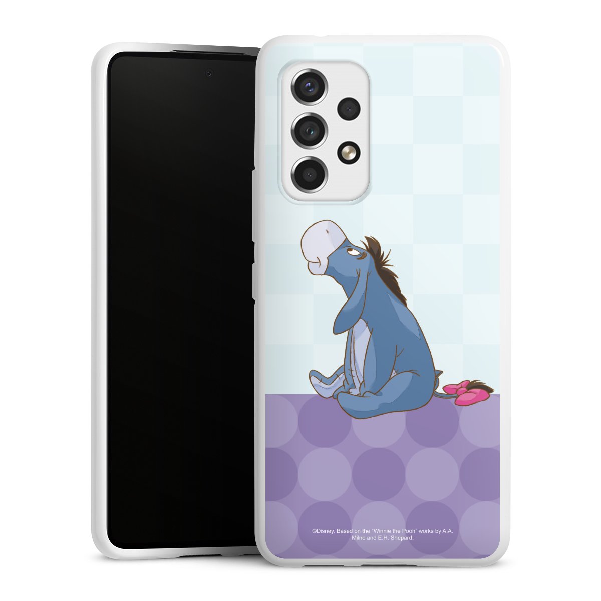 Galaxy A53 5G Handy Silikon Hülle Case weiß Handyhülle Disney Donkey Winnie The Pooh Silikon Case