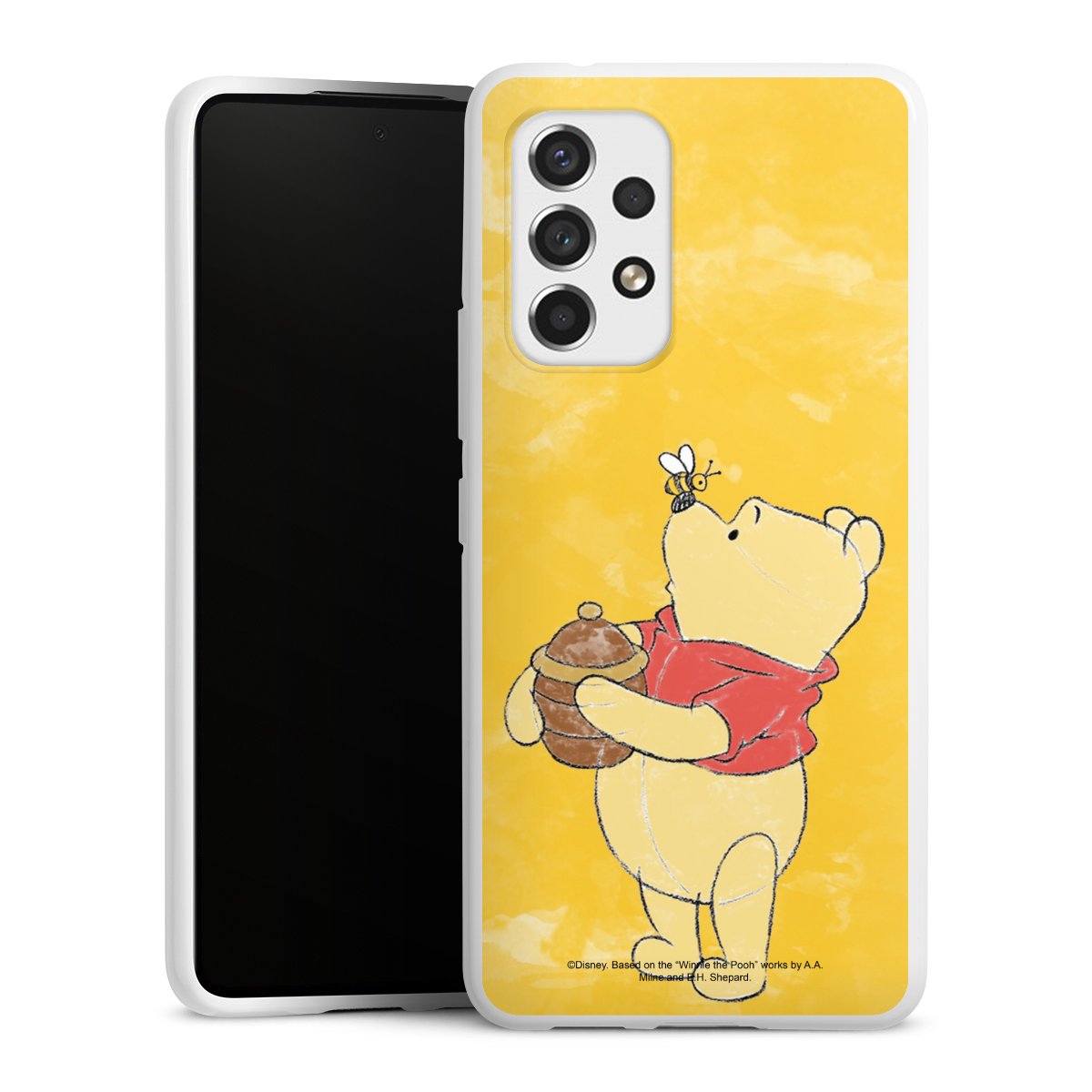 Galaxy A53 5G Handy Silikon Hülle Case weiß Handyhülle Official Licensed Product Winnie The Pooh Disney Silikon Case