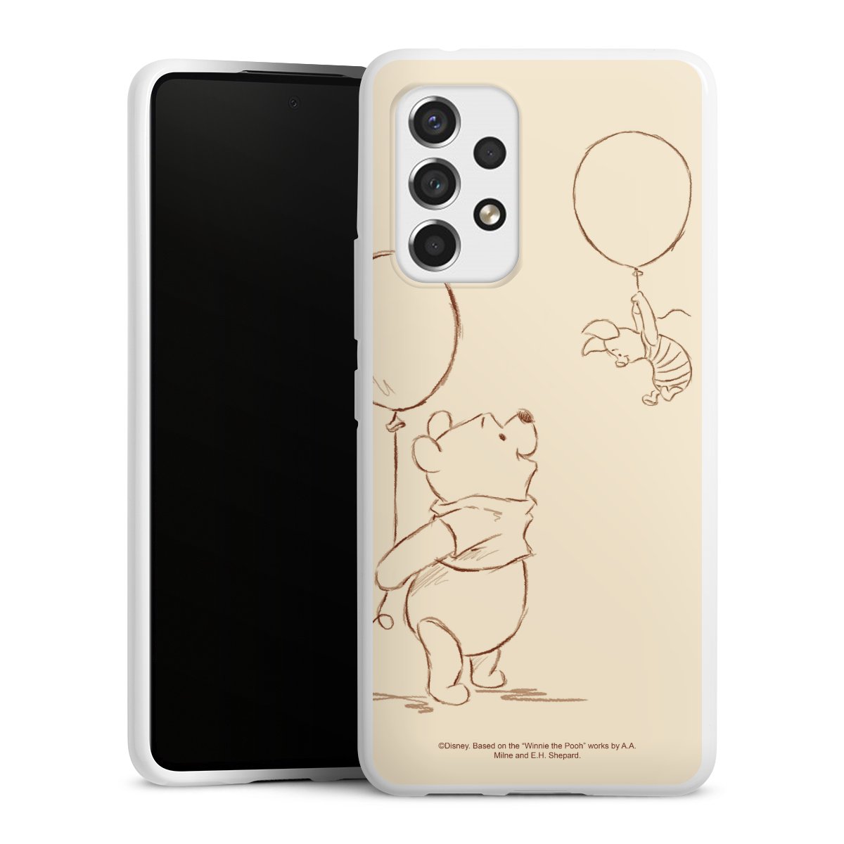 Galaxy A53 5G Handy Silikon Hülle Case weiß Handyhülle Official Licensed Product Winnie The Pooh Disney Silikon Case