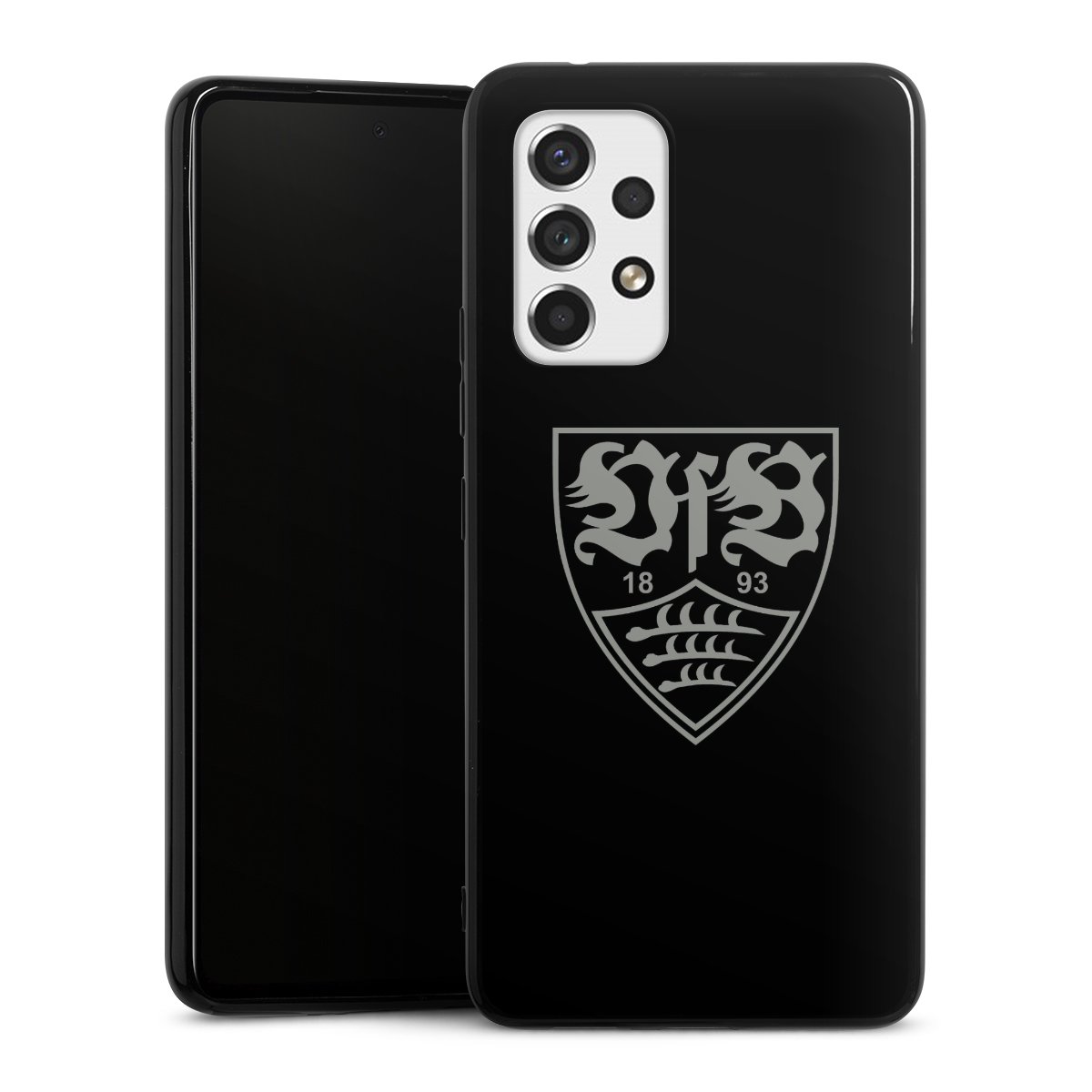 Galaxy A53 5G Handy Silikon Hülle Case schwarz Handyhülle Official Licensed Product Vfb Stuttgart