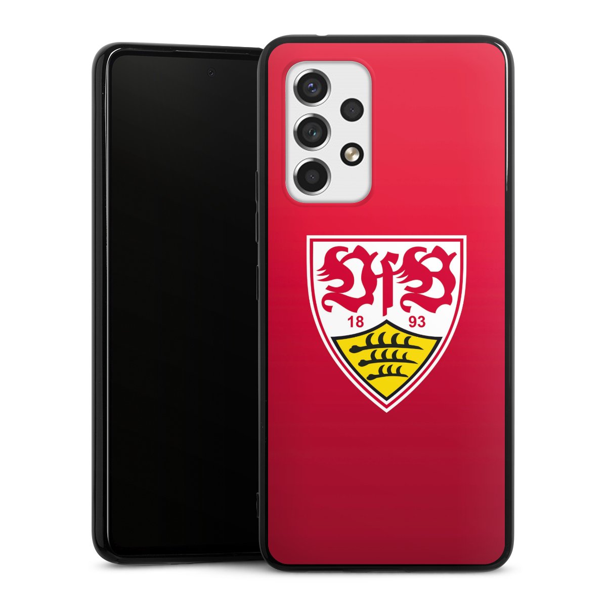 Galaxy A53 5G Handy Silikon Hülle Case schwarz Handyhülle Official Licensed Product Vfb Stuttgart