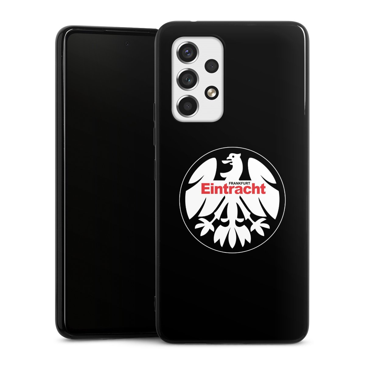 Galaxy A53 5G Handy Silikon Hülle Case schwarz Handyhülle Official Licensed Product Eintracht Frankfurt Sge