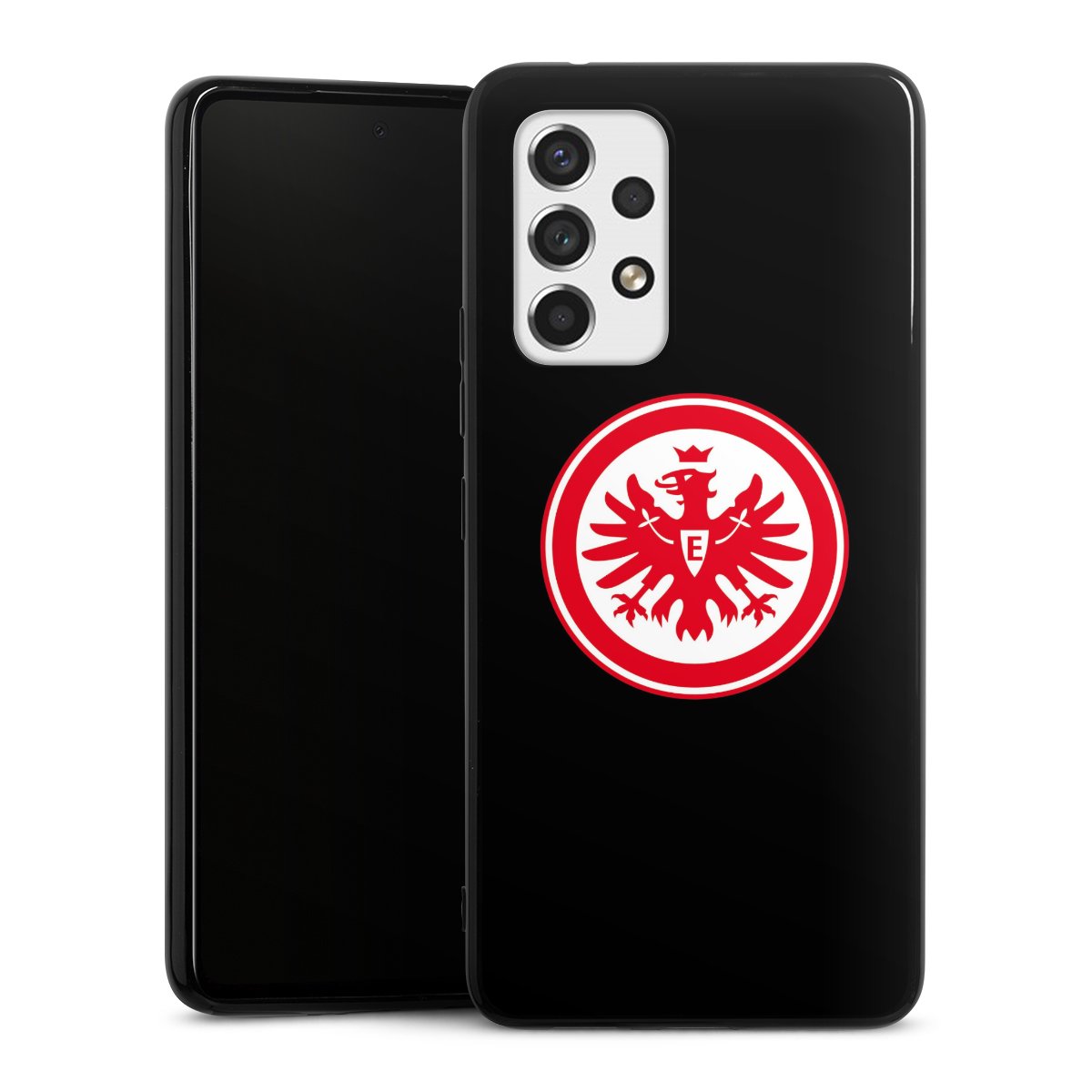 Galaxy A53 5G Handy Silikon Hülle Case schwarz Handyhülle Eintracht Frankfurt Sge Eagle