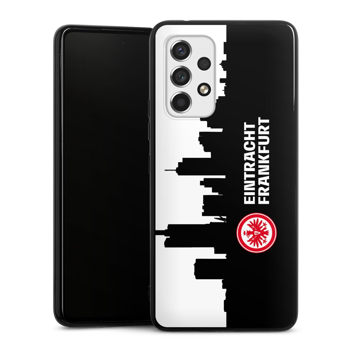 Galaxy A53 5G Handy Silikon Hülle Case schwarz Handyhülle Sge Eintracht Frankfurt Official Licensed Product