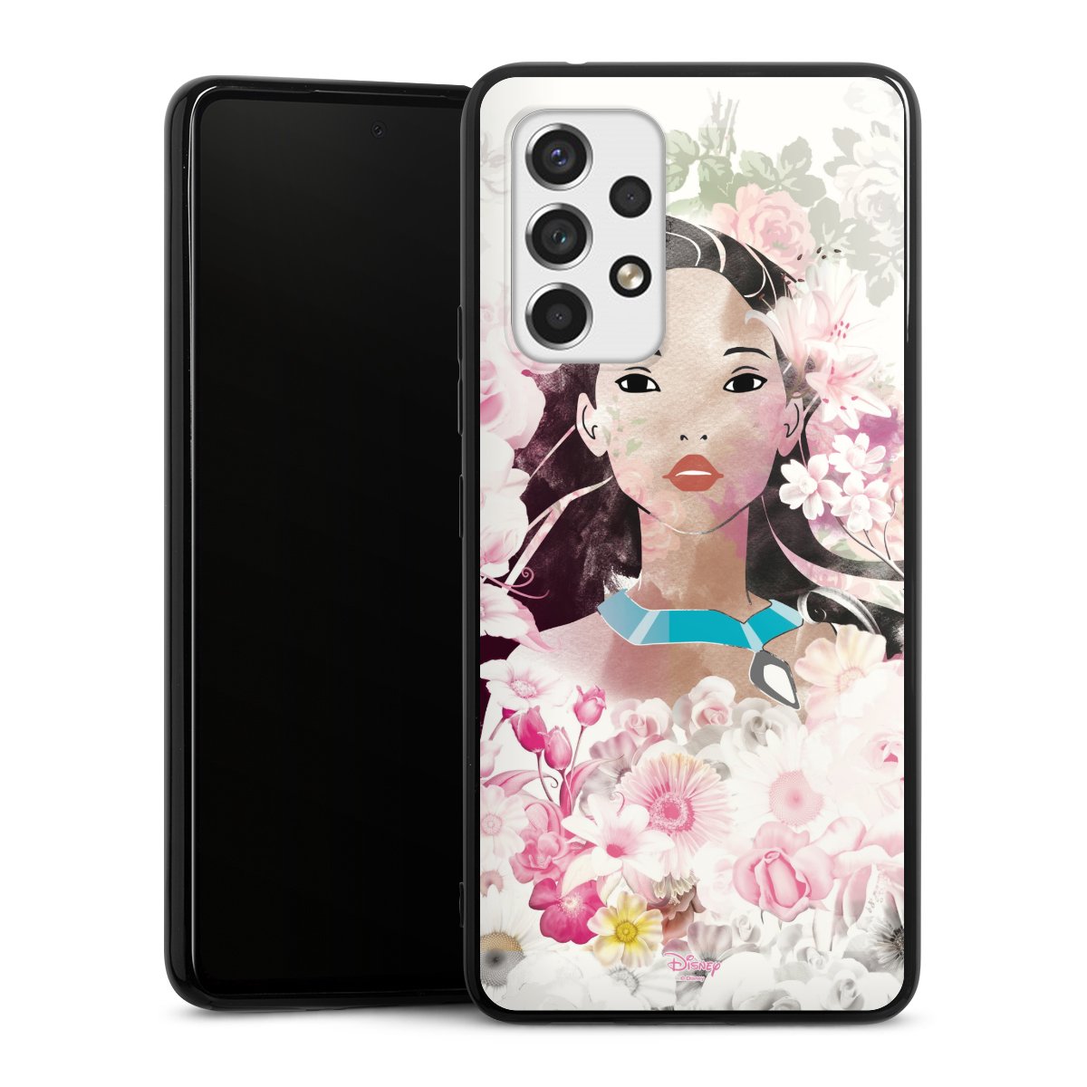 Galaxy A53 5G Handy Silikon Hülle Case schwarz Handyhülle Pocahontas Official Licensed Product Disney