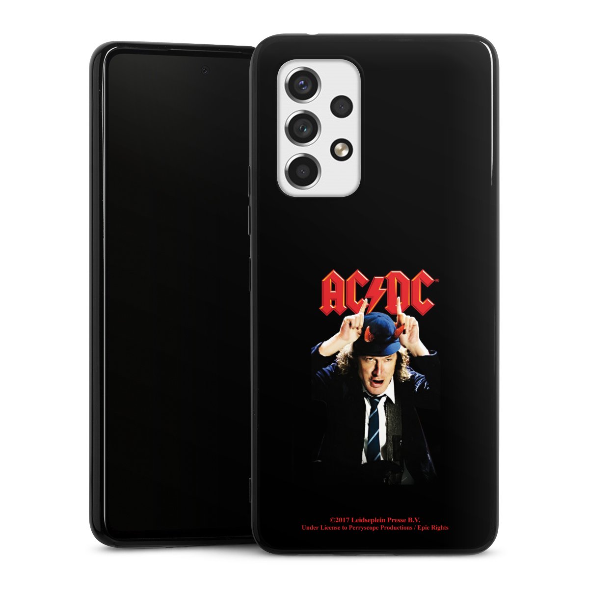 Galaxy A53 5G Handy Silikon Hülle Case schwarz Handyhülle Merchandise Acdc Riverplate