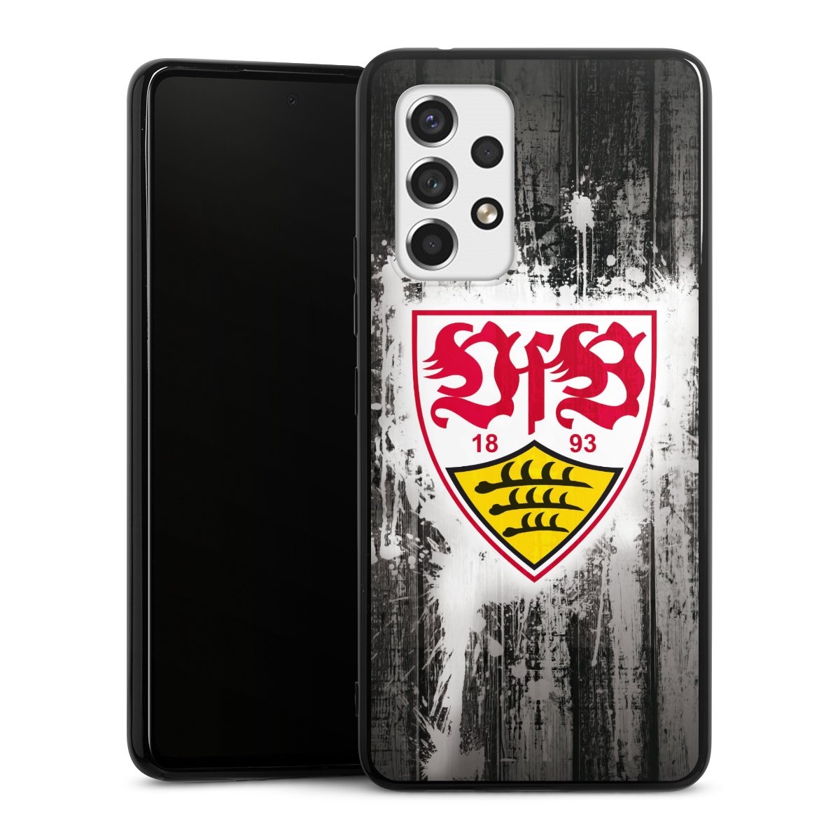 Galaxy A53 5G Handy Silikon Hülle Case schwarz Handyhülle Vfb Stuttgart Official Licensed Product