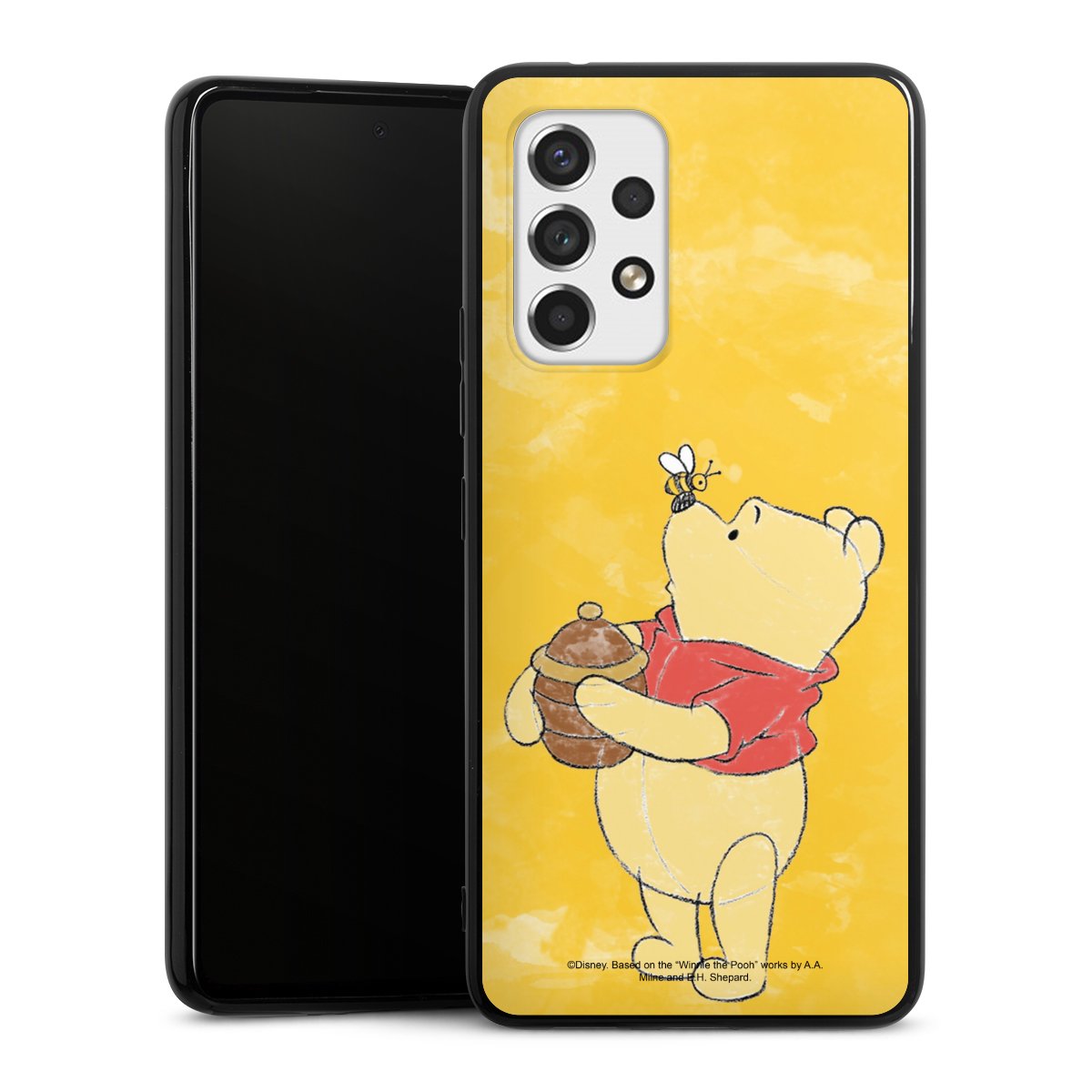 Galaxy A53 5G Handy Silikon Hülle Case schwarz Handyhülle Official Licensed Product Winnie The Pooh Disney