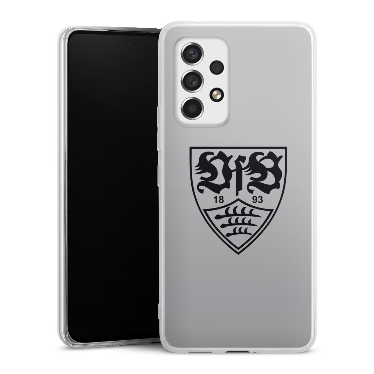 Galaxy A53 5G Handy Silikon Hülle Case transparent Handyhülle Logo Vfb Stuttgart Official Licensed Product Silikon Case