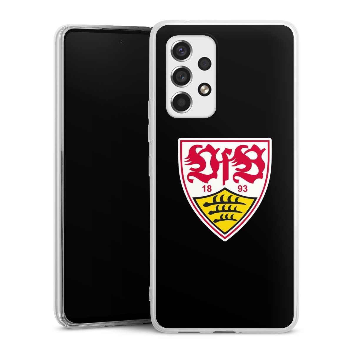 Galaxy A53 5G Handy Silikon Hülle Case transparent Handyhülle Vfb Stuttgart Official Licensed Product Coat Of Arms Silikon Case