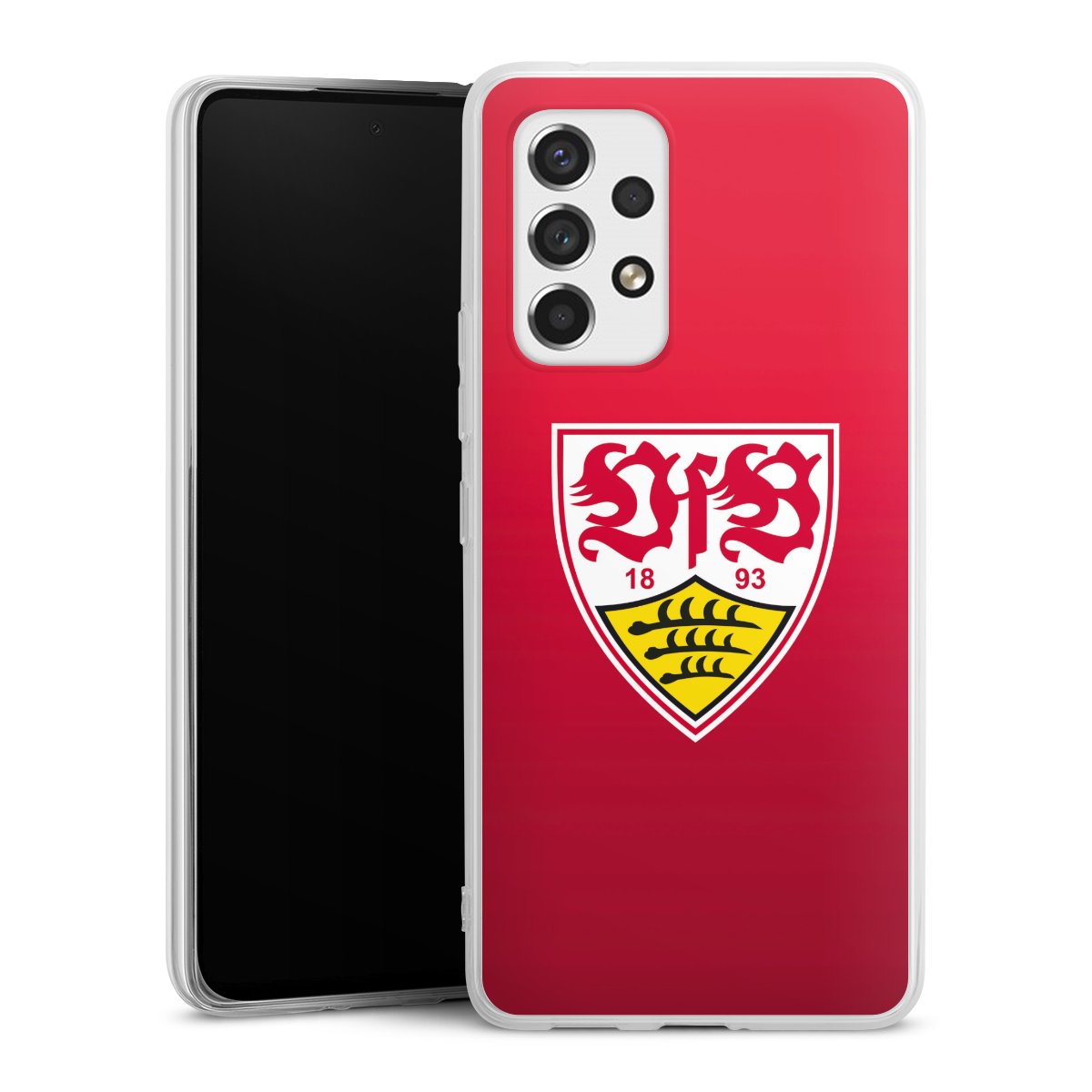 Galaxy A53 5G Handy Silikon Hülle Case transparent Handyhülle Official Licensed Product Vfb Stuttgart Silikon Case