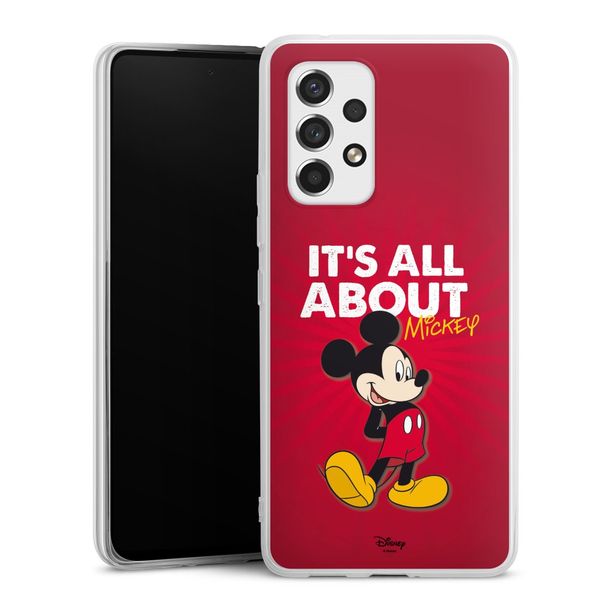 Galaxy A53 5G Handy Silikon Hülle Case transparent Handyhülle Mouse Disney Official Licensed Product Silikon Case