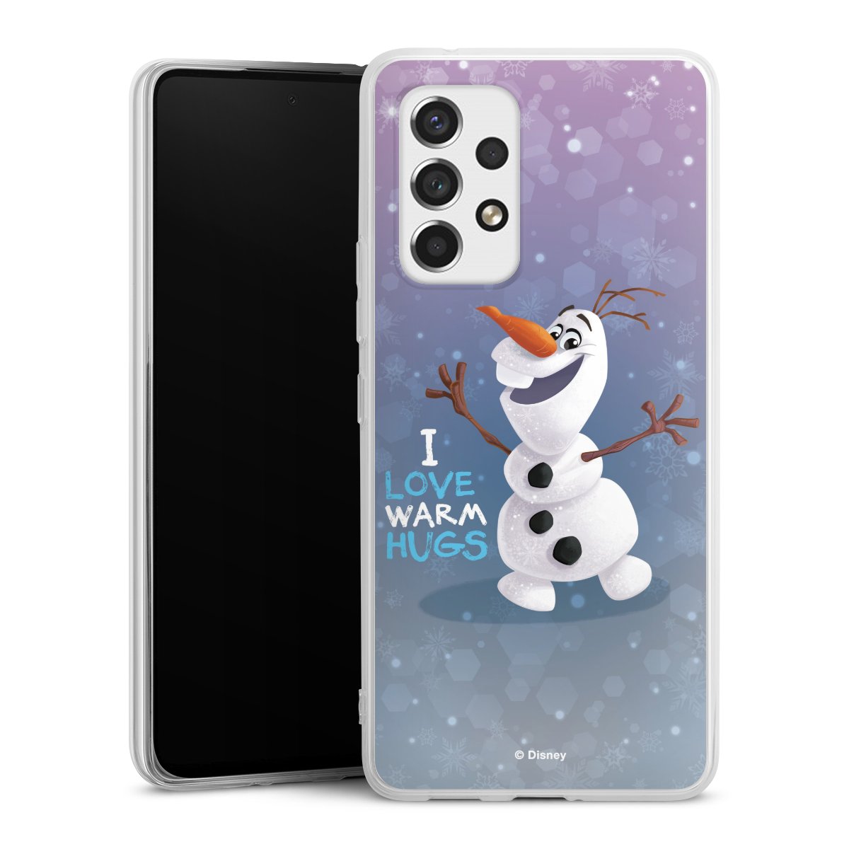 Galaxy A53 5G Handy Silikon Hülle Case transparent Handyhülle Frozen Frozen Olaf Official Licensed Product Silikon Case