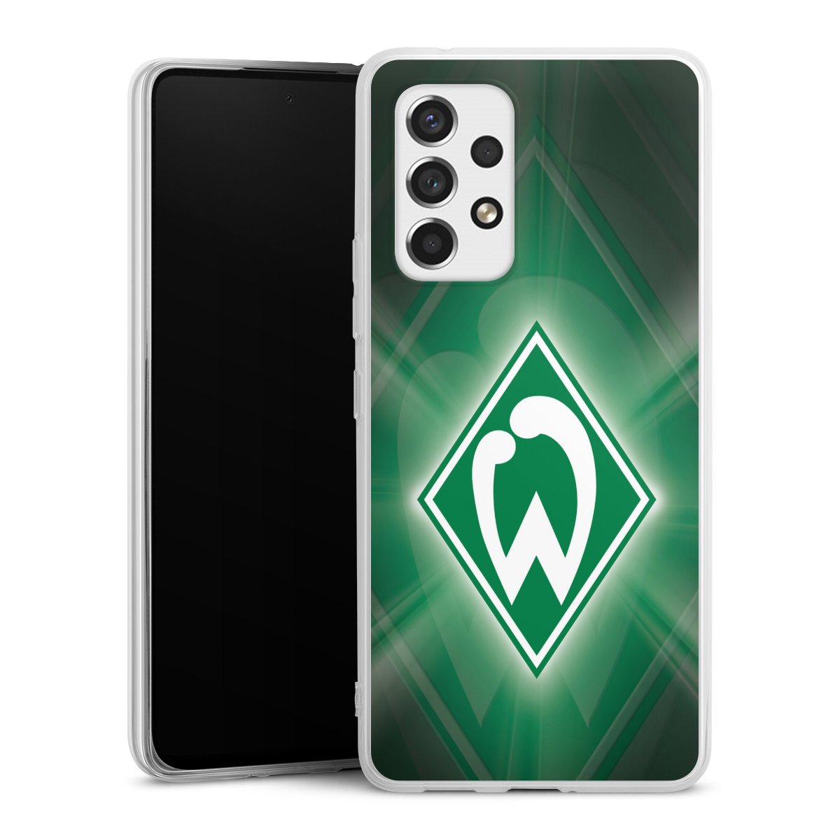 Galaxy A53 5G Handy Silikon Hülle Case transparent Handyhülle Sv Werder Bremen Official Licensed Product Coat Of Arms Silikon Case