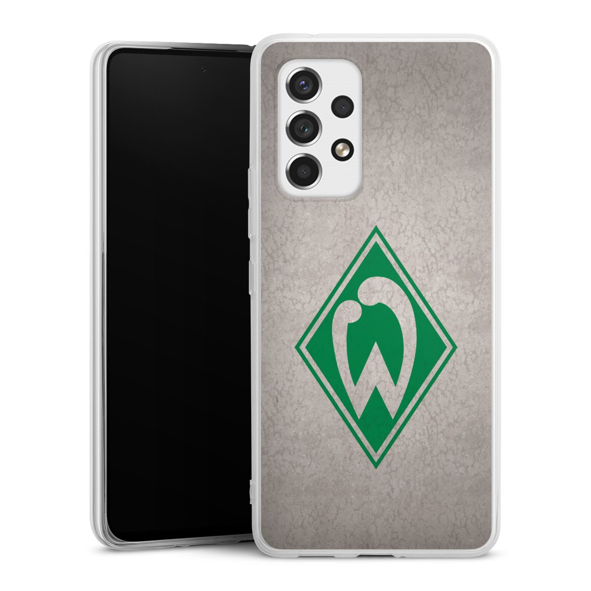 Galaxy A53 5G Handy Silikon Hülle Case transparent Handyhülle Sv Werder Bremen Concrete Official Licensed Product Silikon Case