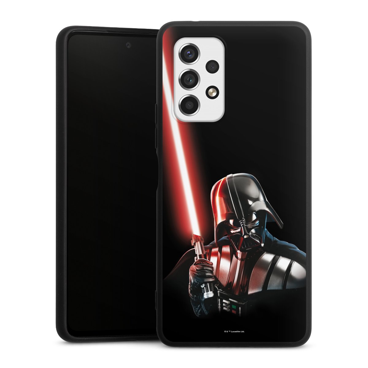 Galaxy A53 5G Handy Premium Silikon Hülle Handyhülle schwarz Case Star Wars Merchandise Darth Vader Silikon Premium Case