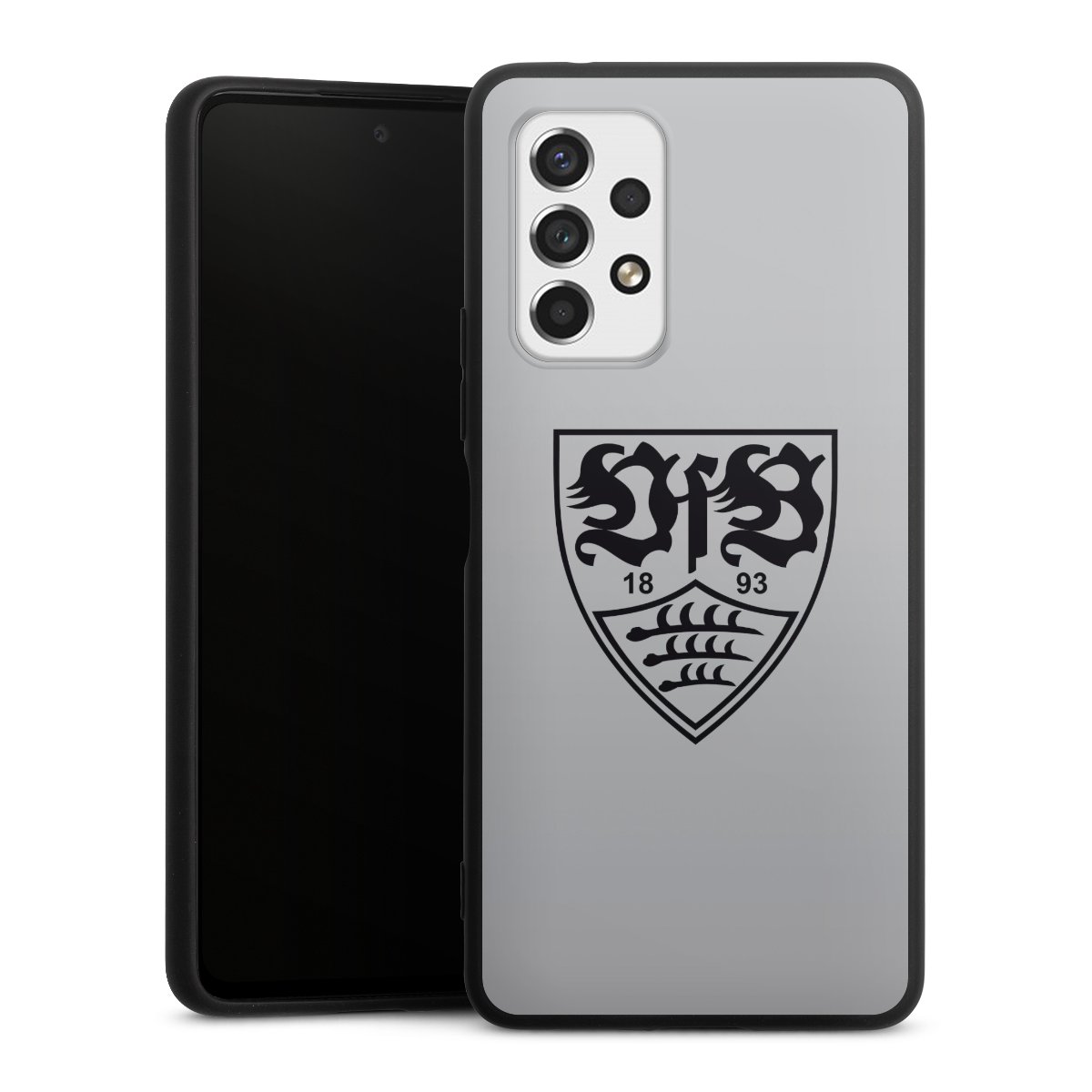 Galaxy A53 5G Handy Premium Silikon Hülle Handyhülle schwarz Case Logo Vfb Stuttgart Official Licensed Product Silikon Premium Case