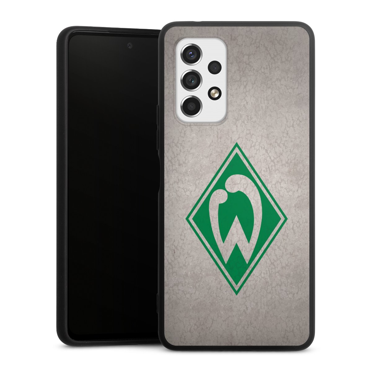 Galaxy A53 5G Handy Premium Silikon Hülle Handyhülle schwarz Case Sv Werder Bremen Concrete Official Licensed Product Silikon Premium Case