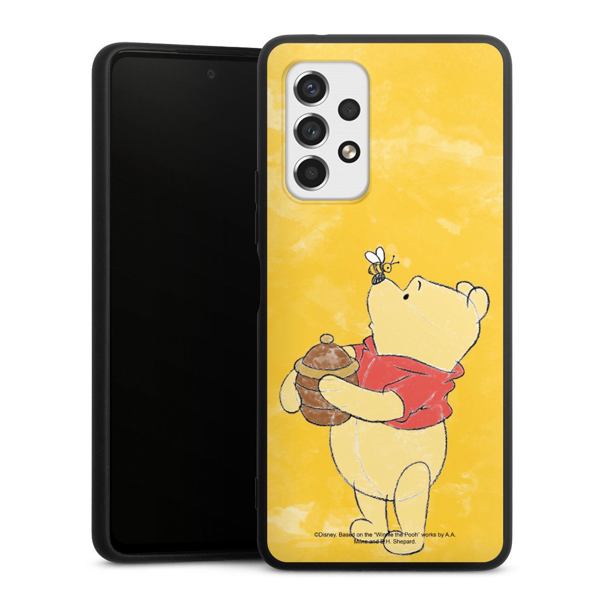 Galaxy A53 5G Handy Premium Silikon Hülle Handyhülle schwarz Case Official Licensed Product Winnie The Pooh Disney Silikon Premium Case