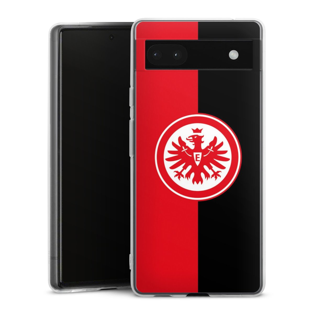 Google Pixel 6a Handy Silikon Hülle Case transparent Handyhülle Official Licensed Product Eintracht Frankfurt Sge Silikon Case