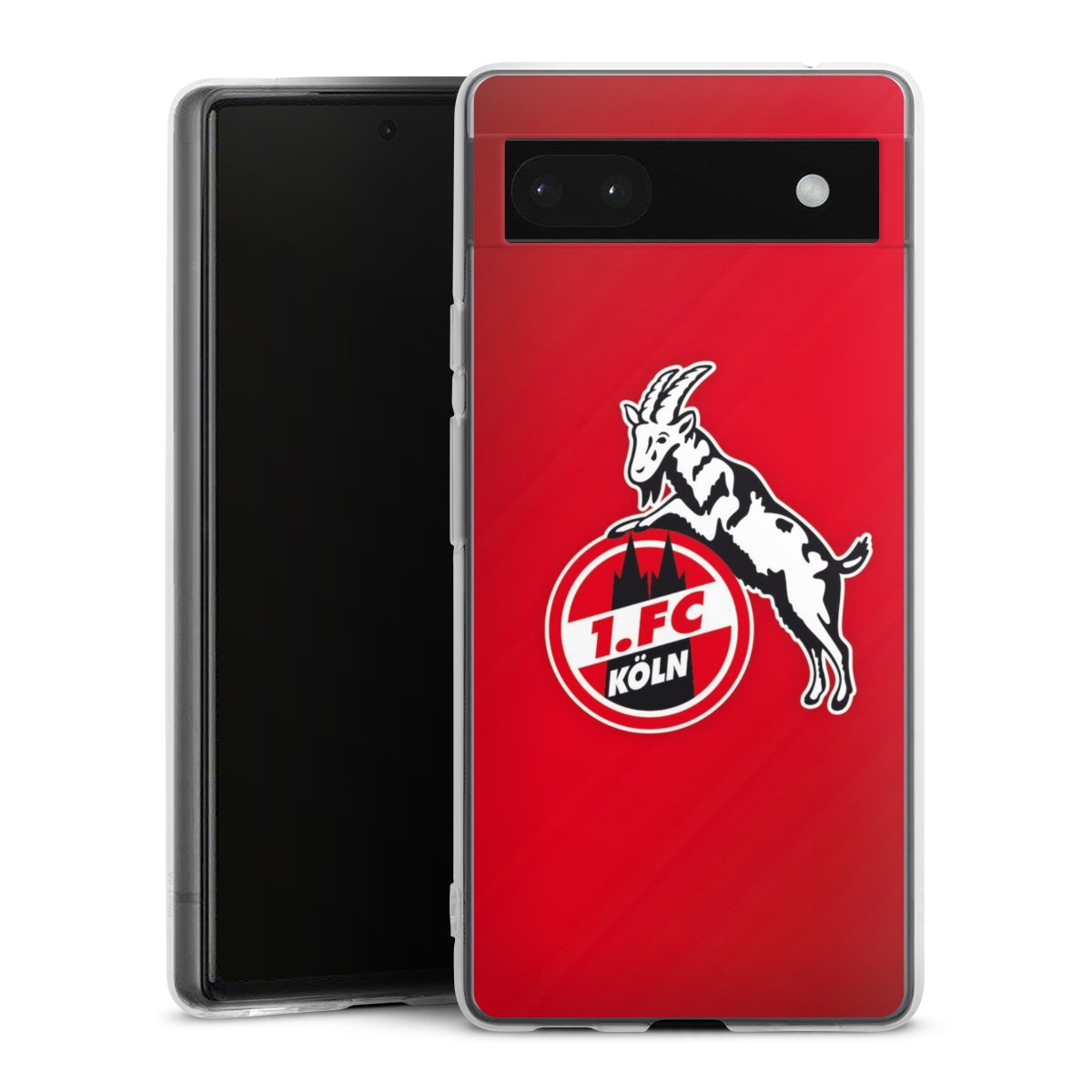 Google Pixel 6a Handy Silikon Hülle Case transparent Handyhülle Official Licensed Product Effzeh 1. Fc Köln Silikon Case